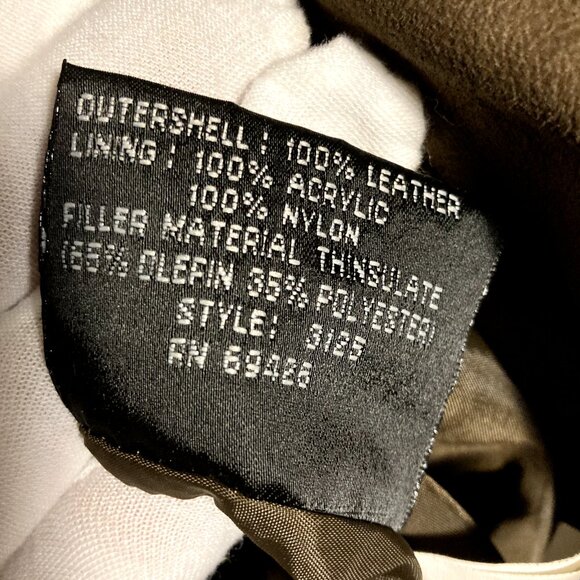 Mens Vintage WILSONS Adventure Bound Bomber Jacket - Brown Leather w/ Liner - Lg - Picture 12 of 12